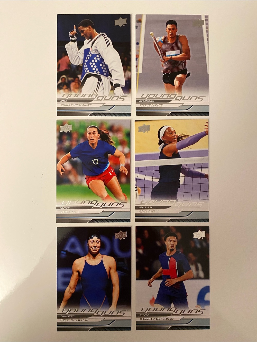 2025 Upper Deck Goodwin Champions Young Guns Lot (6 Cards)